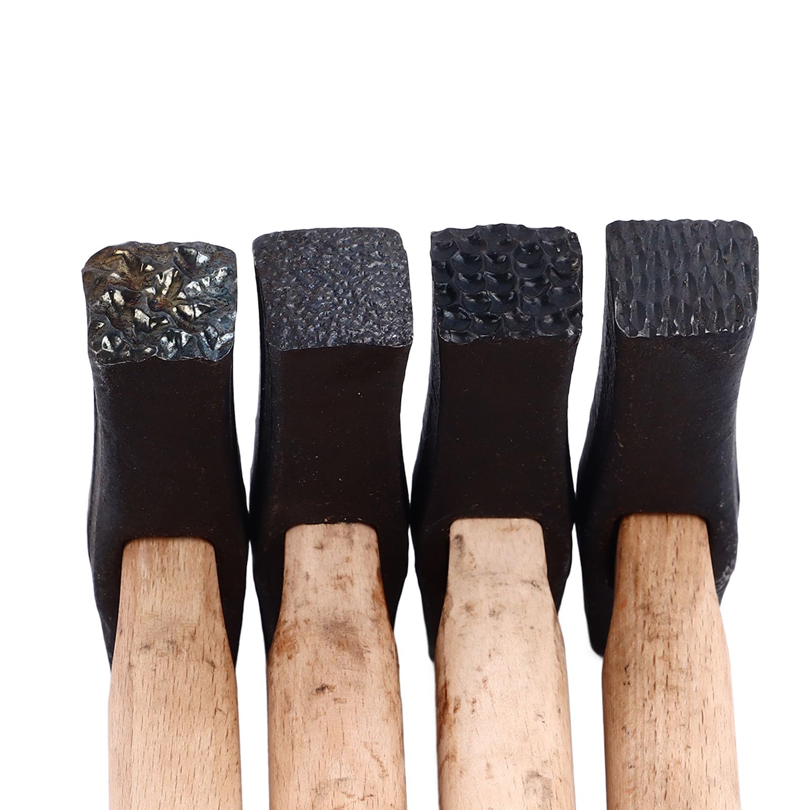 Aramox Set Di Martelli Per Texture Manico In Legno Strumento Per Formare Il Metallo 12 Facce Di Modelli Per La Creazione Di Gioielli E Artigiani Della Lavorazione Dei Metalli Che Creano Texture A