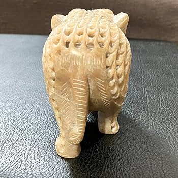 入れ子彫刻☆象の中に象☆置物 オブジェ 石彫刻 透かし彫り インテリア 入れ子彫刻☆象の中に象☆置物 オブジェ 石彫刻 透かし彫り インテリア