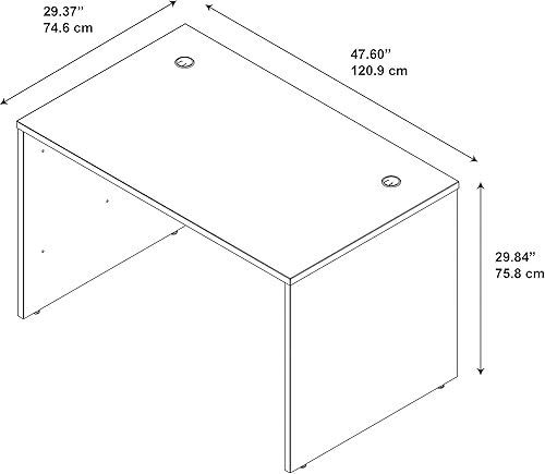 Miniatura 3 de Bush Business Furniture Series C - Mueble de escritorio de 60 cm x 30 cm (23.6 pulgadas x 11.8pulgadas)., Madera maciza, Cereza moca
