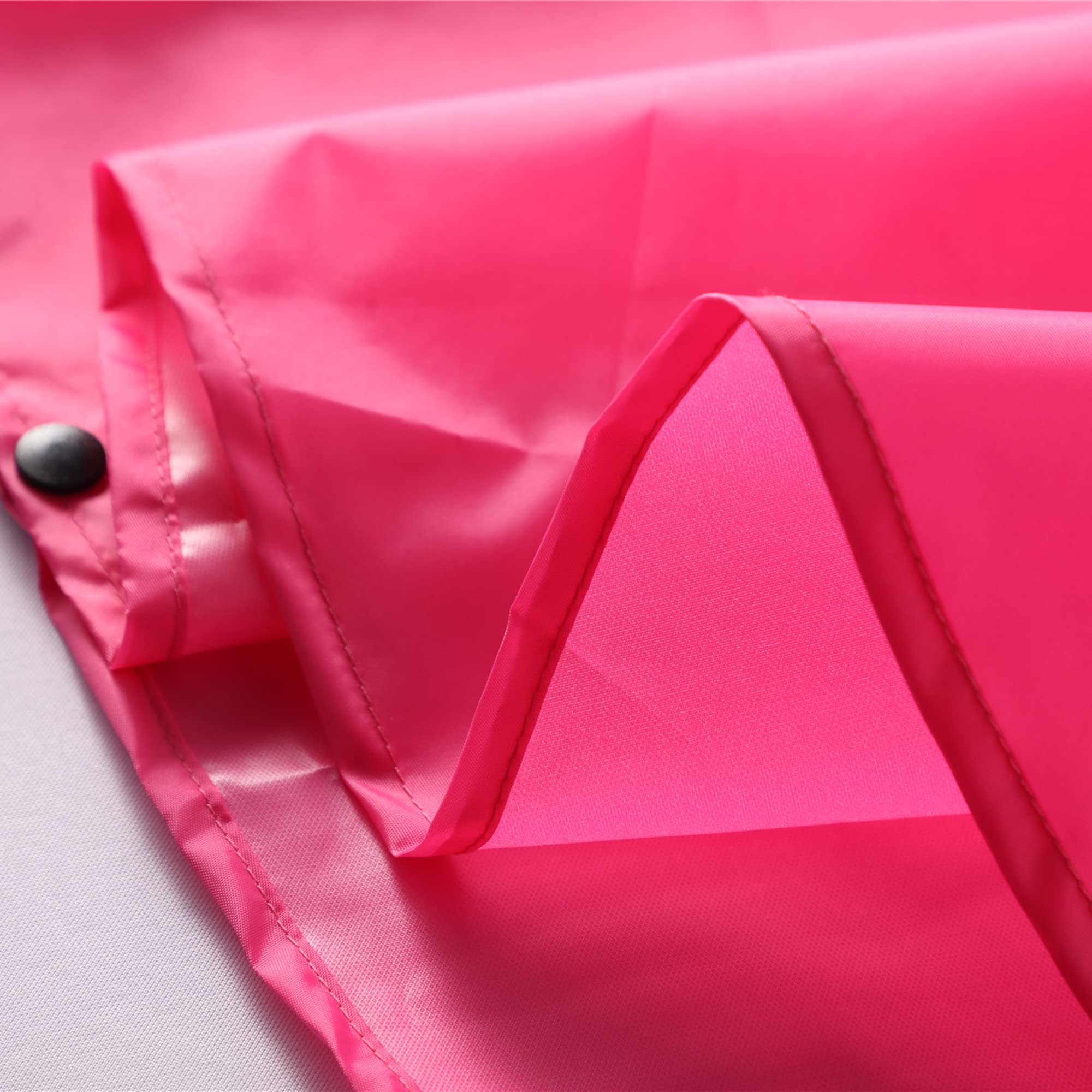 QIKADO Poncho Antipioggia Bambino, Poncho Pioggia Bambina con Cappuccio e Bottoni Portatile