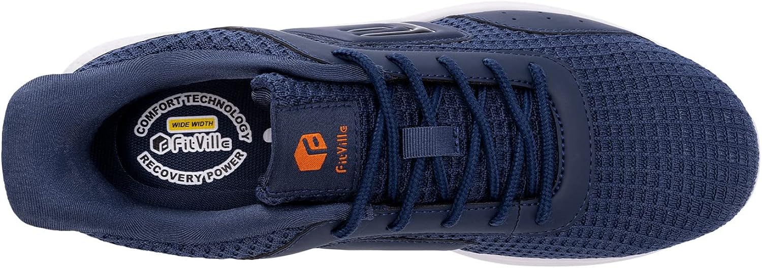 FitVille Wide Fit Safety Trainers for Men Composite Toe Work Shoes