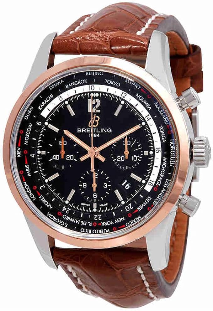 Breitling Transocean Unitime Pilot World Time Chronograph Automatic  Chronometer Black Dial Mens Watch UB0510U4/BC26 : Clothing, Shoes \u0026 Jewelry  - Amazon.com