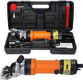 Sheep Shears Electric Clipper 550W, Upgraded Professional Animal Fur Grooming Clippers for Goats, Alpacas, Llamas, Thick Coat, 6 Speed Heavy Duty Farm Livestock Haircut Trimmer