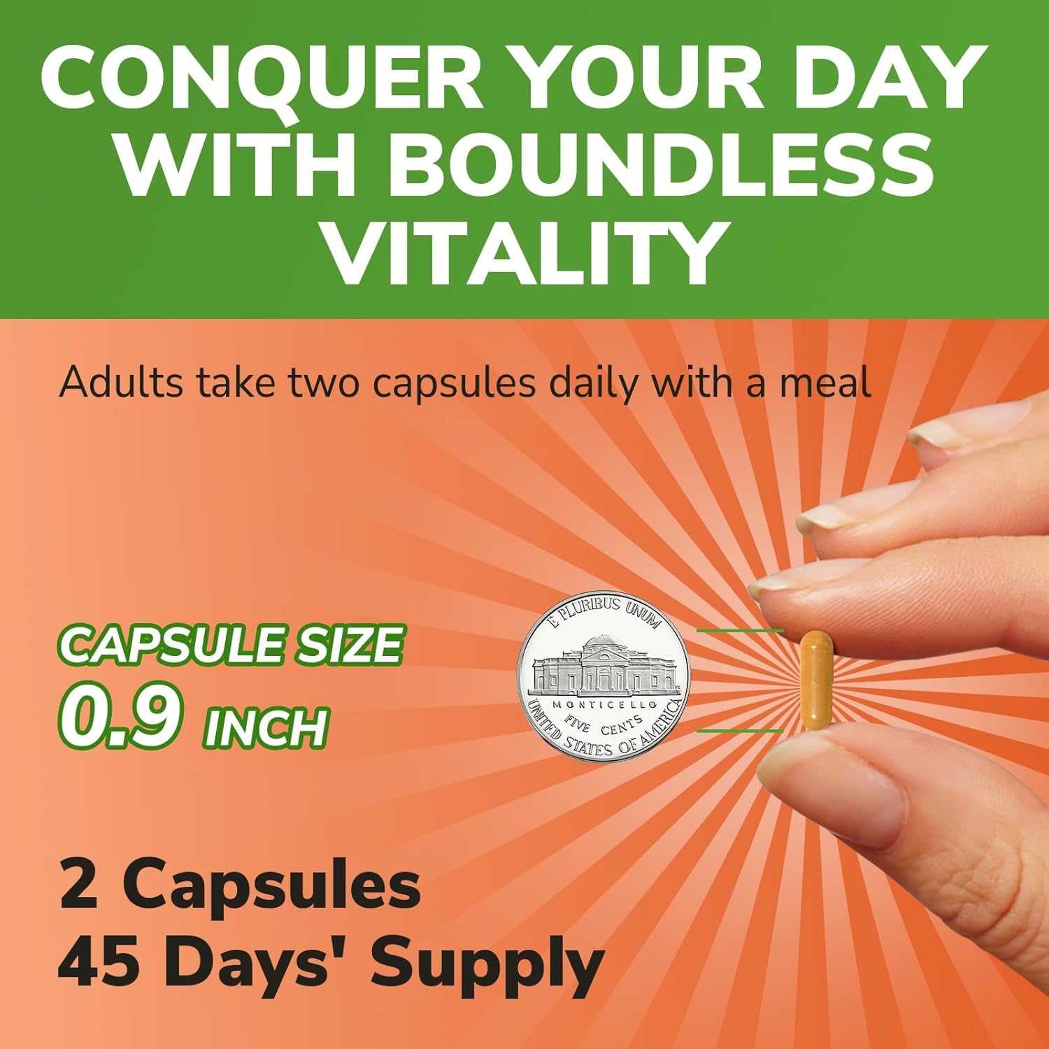 Maca Root Capsules for Women & Men, 1500 mg Maca Root Per Serving, with Black Pepper for Max Absorption, 95% Piperine, Vitality, Mood, Metabolic Support, 90 Capsules - Image 5