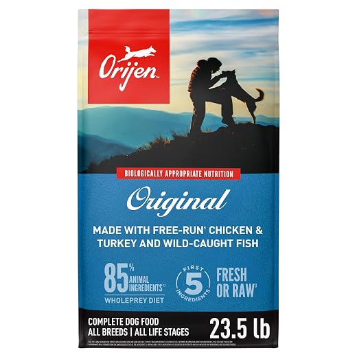 ORIJEN® Dry Dog Food, Original, Grain Free, High Protein, Fresh & Raw Animal Ingredients, 23.5lb