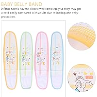 Vista 4 de EXCEART Cinturón de hernia umbilical para bebé, banda de cordón para el ombligo para bebé, banda ajustable para el vientre del ombligo, 4 uds