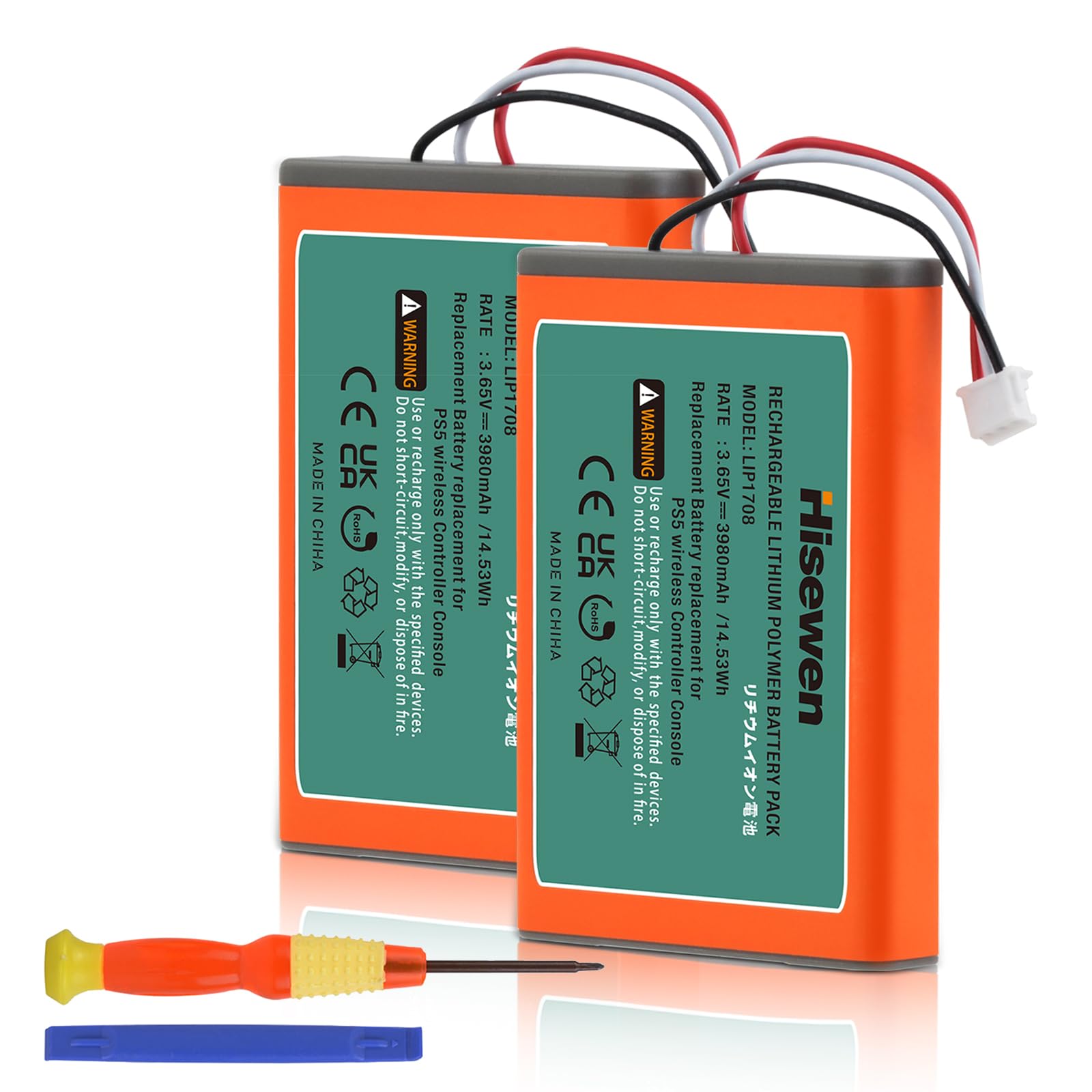 2 pilas 3980 mAh LIP1708 para mando Sony Playstation 5