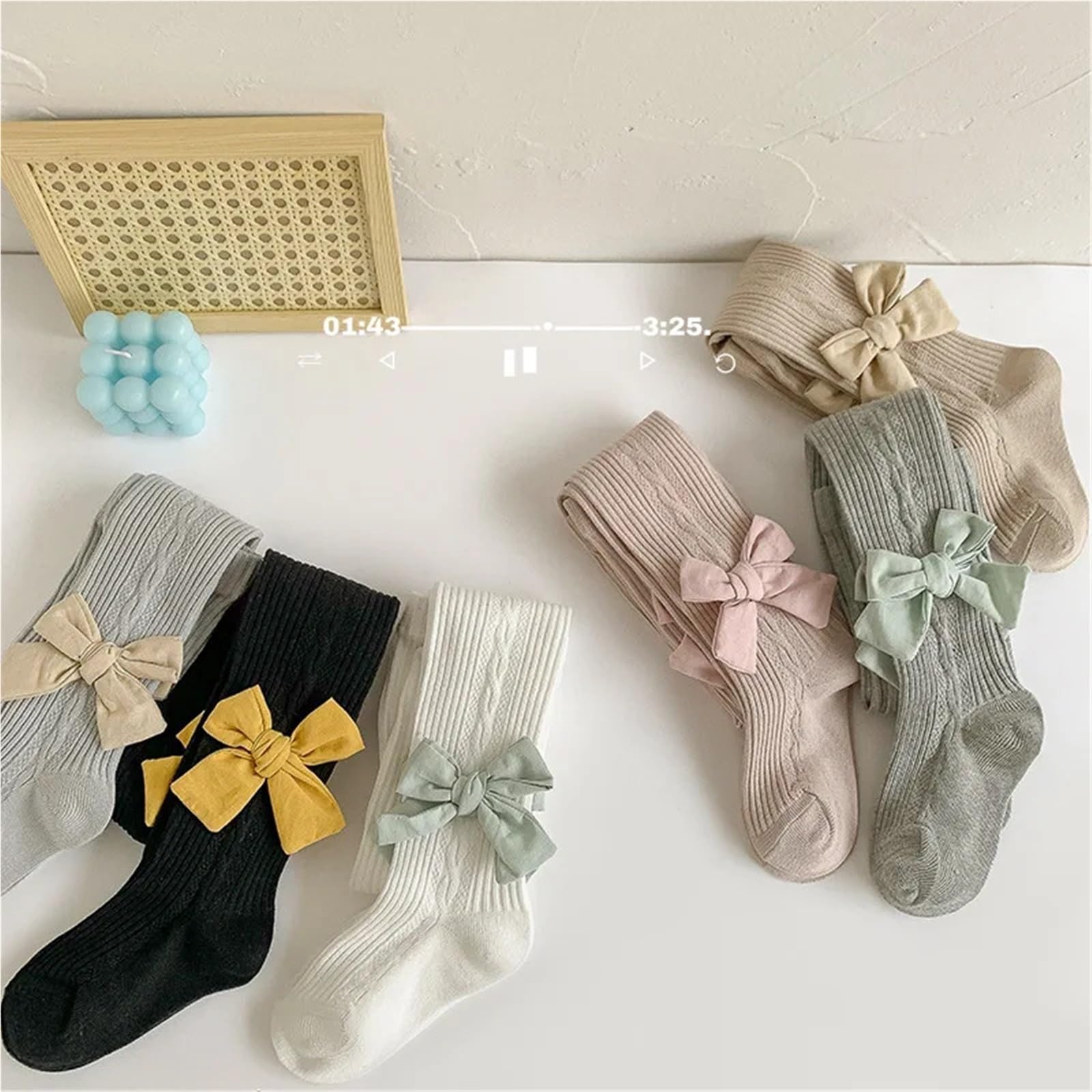 Four Seasons Children Cute Bow Fashion Princess Pantyhose – Breathable Comfortable Thin Tights for Girls(Dark Grey,S)