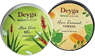 Instant Hair Removal Combo - Hair Removal Powder + Aloevera Gel