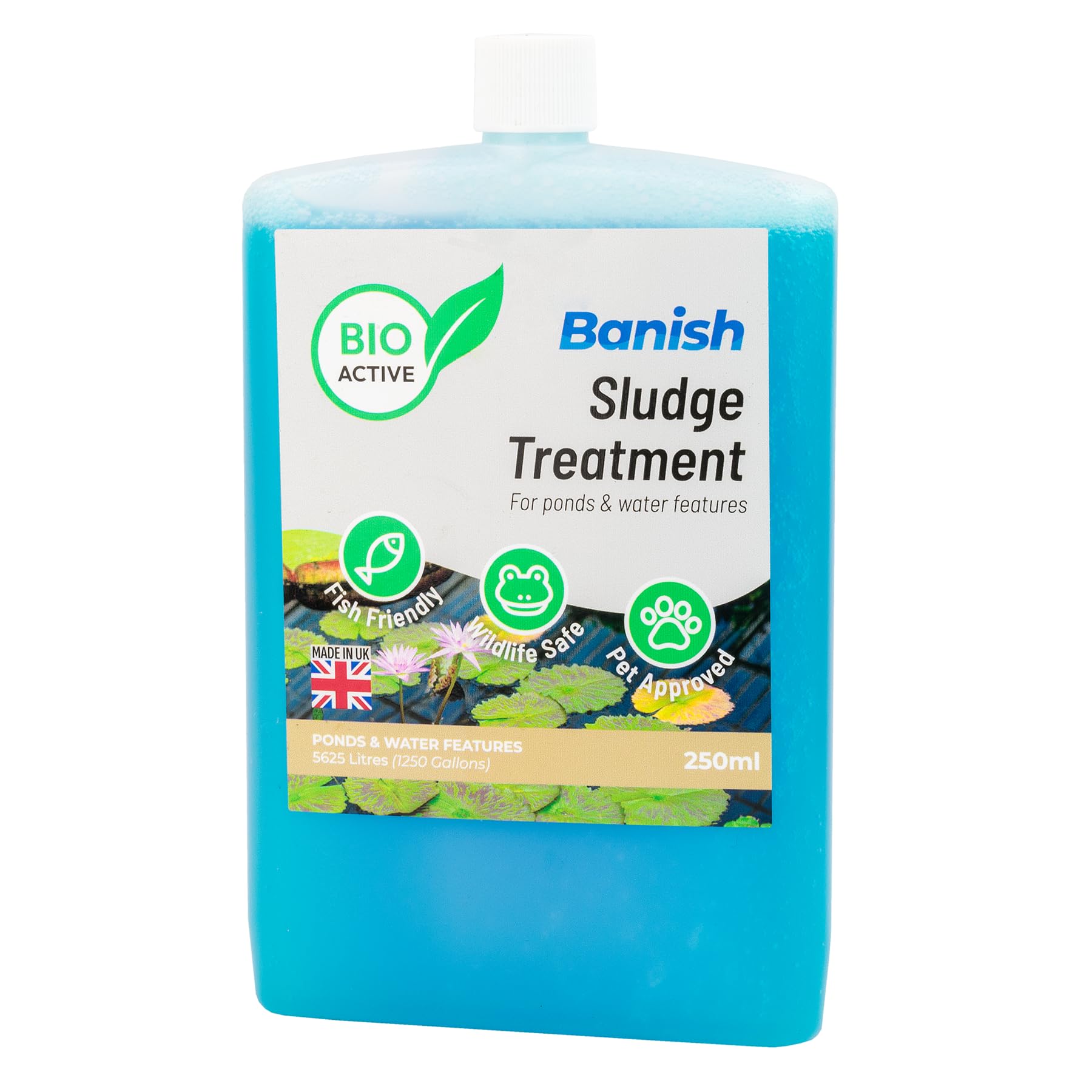 Pisces Banish BioActive 250ml Sludge Pond Water Treatment Natural Silt Remover Fish Safe โ image 1