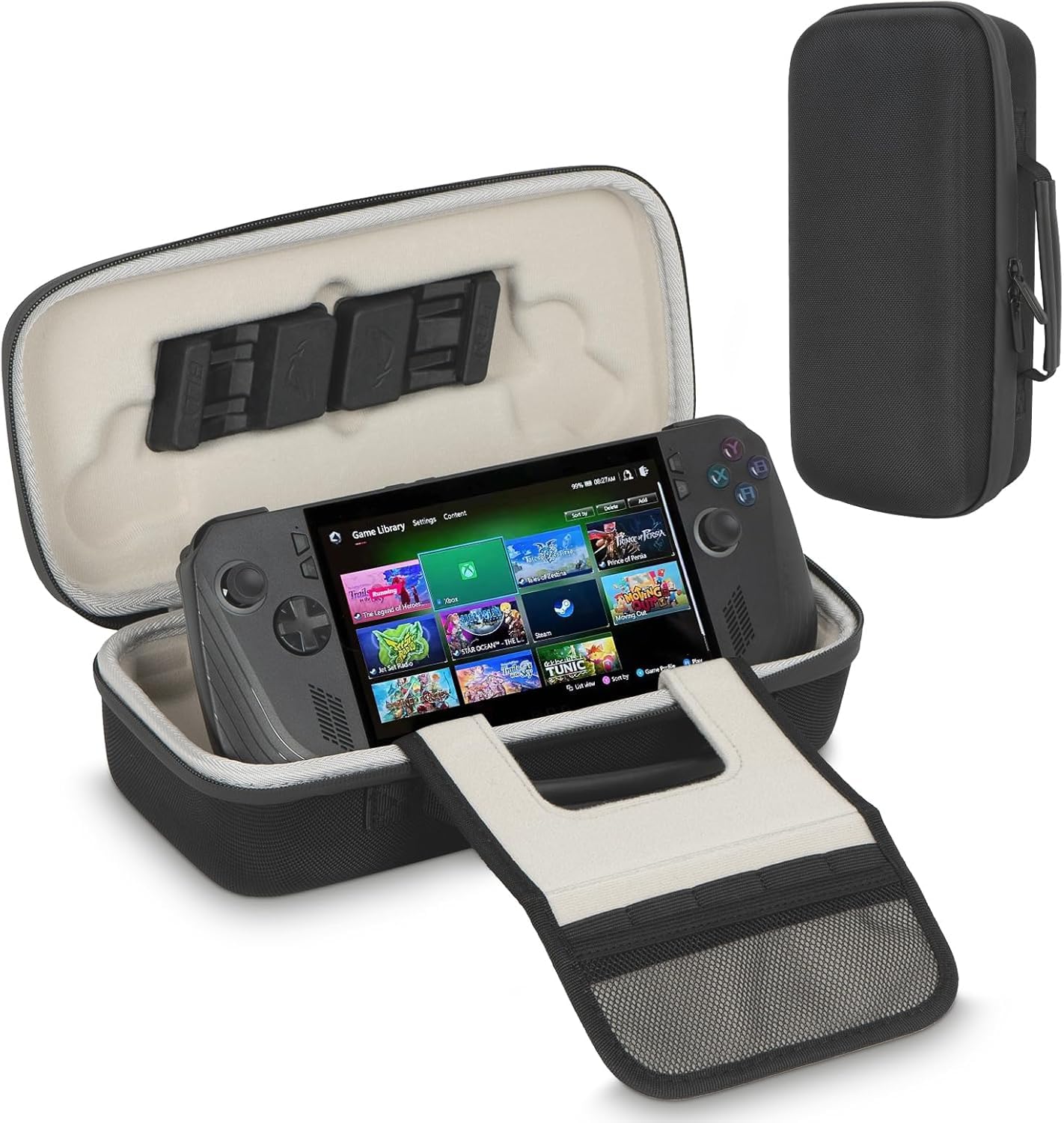 LBOYLOVE® Large Capacity Hard Case Handheld Portable Case for Rog Ally, EVA Case Compatible with ASUS ROG Ally X 2024 / ROG Ally 7