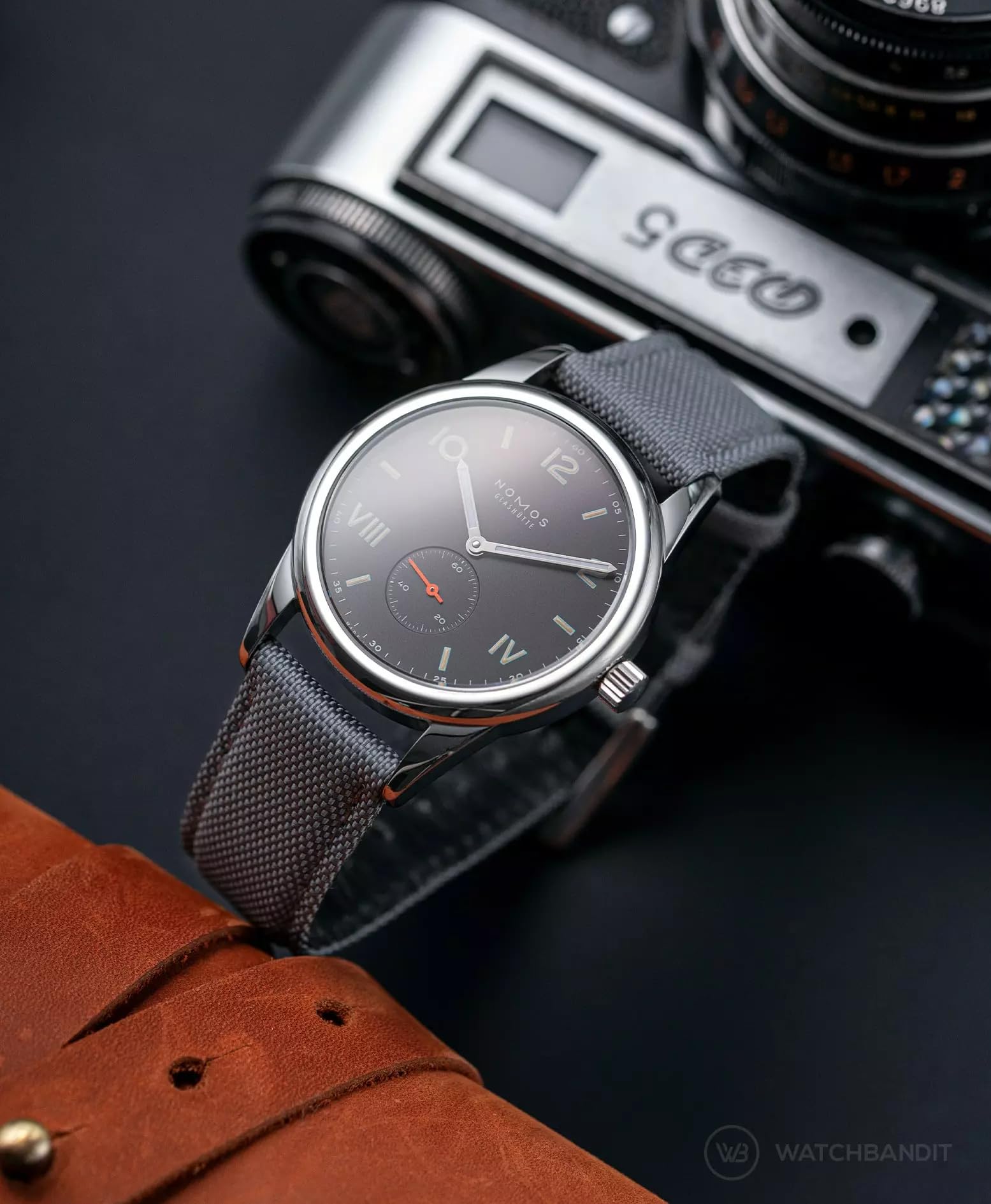 Cinturino in tela premium | 10 colori – 18, 19, 20, 21, 22 mm – Chiusura: argento spazzolato | Cordura, pelle | cinturino di ricambio