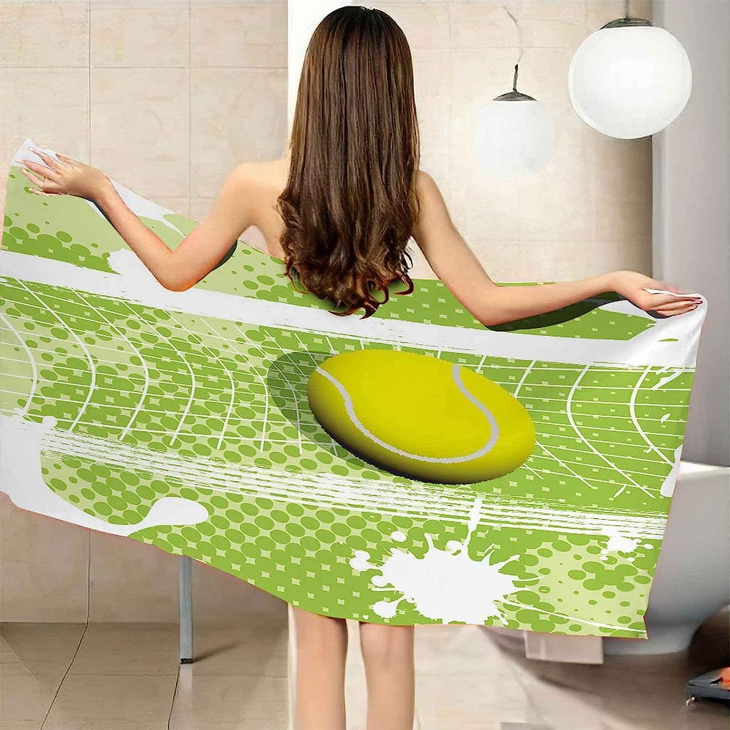 Telo Antisabbia Mare Coperta Da Spiaggia,Telo Mare Microfibra,Perfetto Per Lo Sport, Viaggi, Campeggio, Palestra, Piscina.Telo Mare Grande Tennis Sportivo 150 X 200 Cm -9T4V-H7N