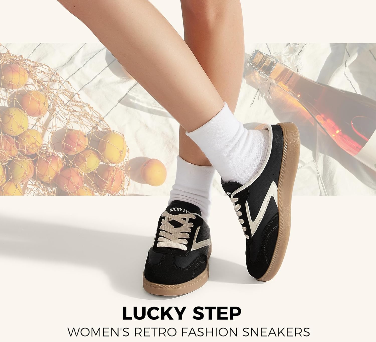 LUCKY STEP Women’s Mule Fashion Sneakers Slip On Backless Walking Shoes Winter Retro Comfy Casual Sneaker - Image 2