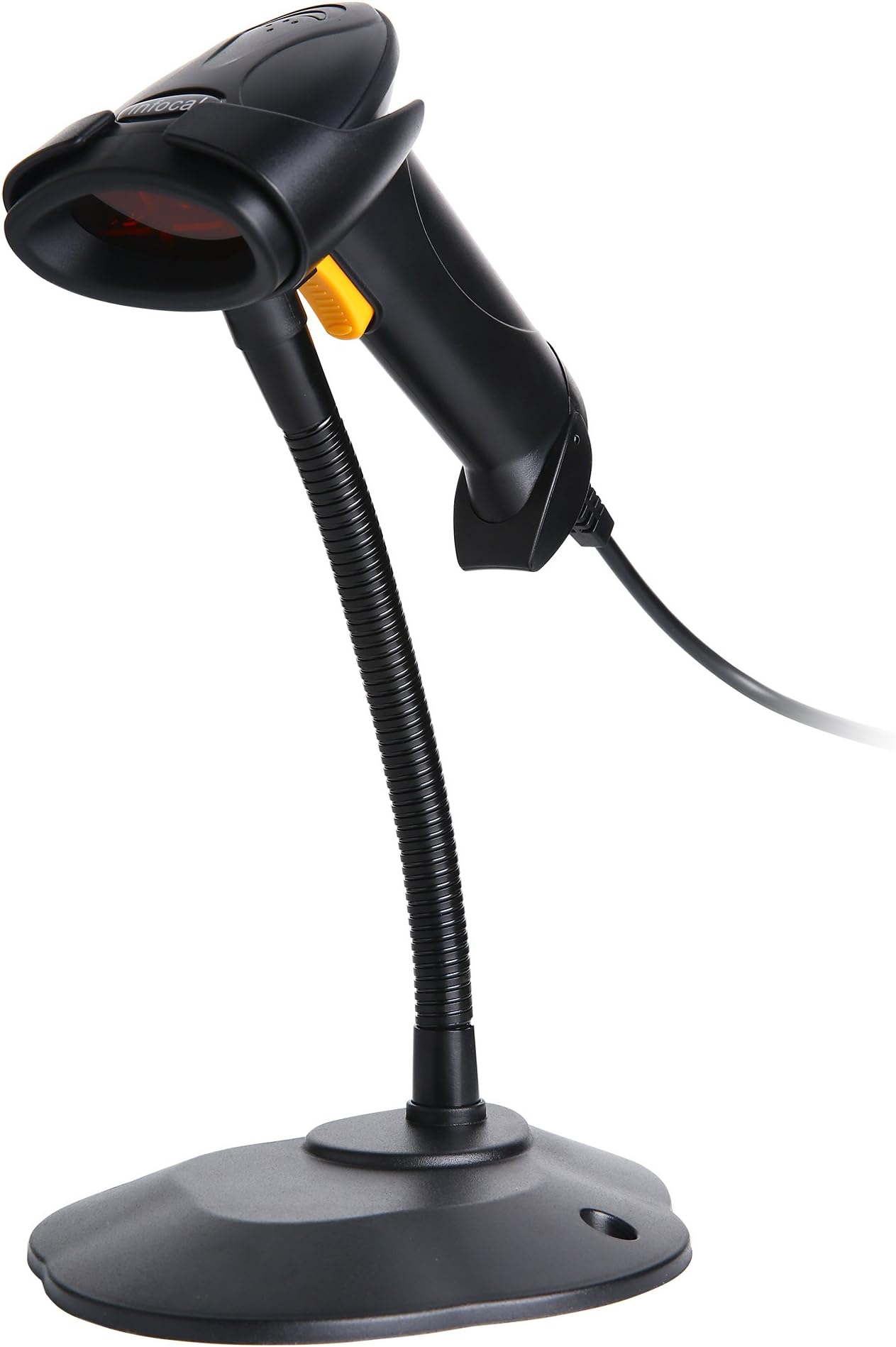 Handheld USB Automatic Barcode Scanner Reader with Stand for Retail Stores Supermarket POS