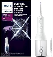 Philips Sonicare Cordless Power Flosser 3000 Quad Stream Water Flosser - 150% Better Gum Health, 14-Day Battery, 2 Modes, IPX7 White HX3826/21