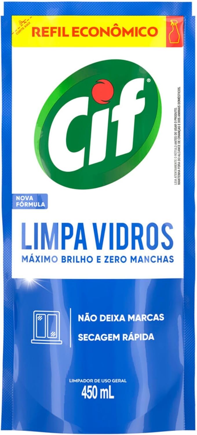 Limpa Vidros Econômico Refil 450mL (Cif)