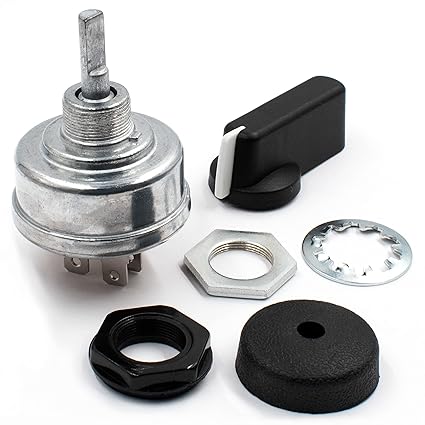 HD Switch Welder Starter Ignition Switch - 4 Position Replaces Miller 176606 Includes Handle & Dust Grommet System