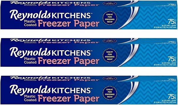 Reynolds Freezer Paper, 75 Square Foot Roll Pack of 3