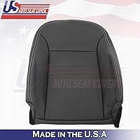 Vista 5 de U.S.AutoSeatCover 2013 2014 Compatible con Dodge Charger SXT Driver & Passenger Top Fundas de asiento de cuero negro