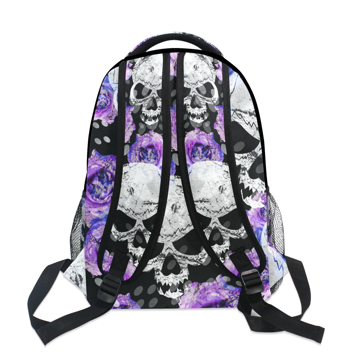 Sac à Dos école Skulls And Flowers Pour Enfants - Léger, Spacieux, Design Fun - Parfait Pour Filles Et Garçons - Taille Unique - Multicolore
