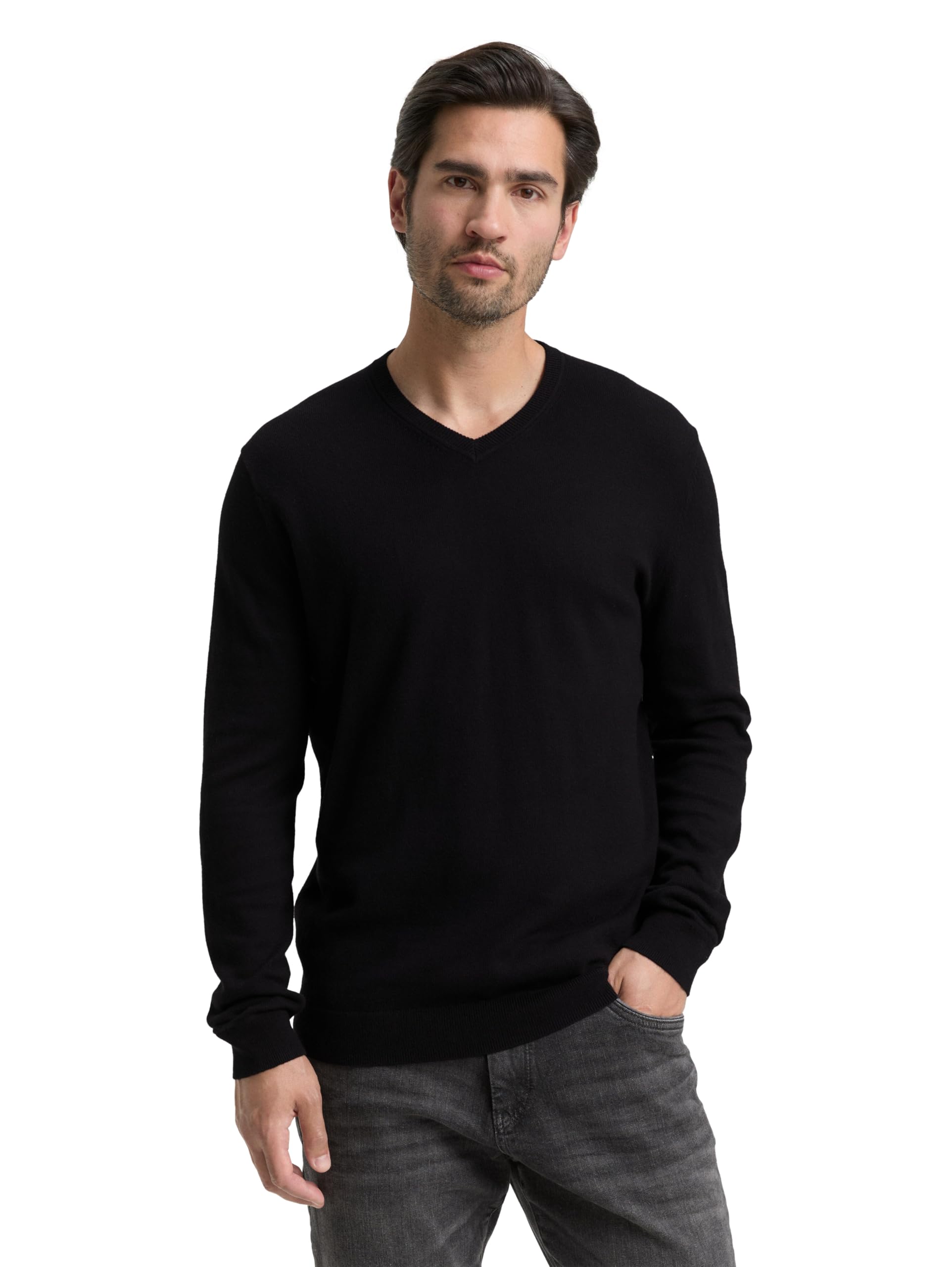 Tom Tailor Herren 1048016 Strickpullover mit Kaschmir-Anteil (1er Pack)