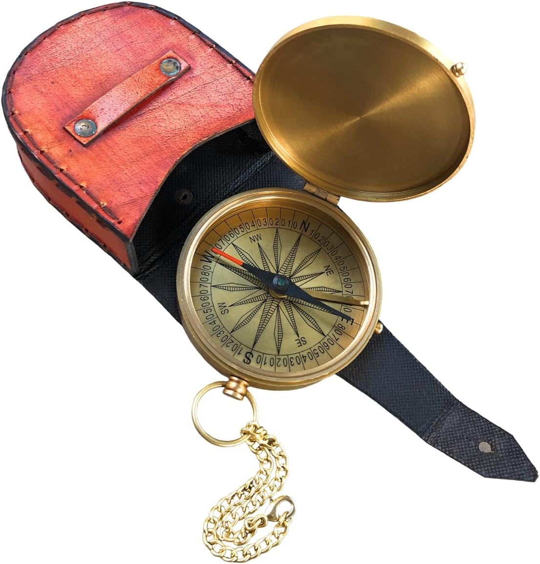 Brass Engraved Poem Compass Sea Fever by John Masefield Pocket Compass Navigational Instrument for Traveling, Camping, Boating, Scouting, Graduation Day Gifts