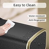 Vista 5 de Cubo de basura pequeño para baño de 8L/2.1 galones con tapa, cubo de basura rectangular con tapa abatible, cubo de basura de acero inoxidable