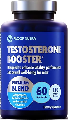 Suplemento de refuerzo de testosterona para hombres – Aumento de prueba de mejora masculina – Ashwagandha, Tongkat Ali, Rhodiola, Tribulus, Vitamina