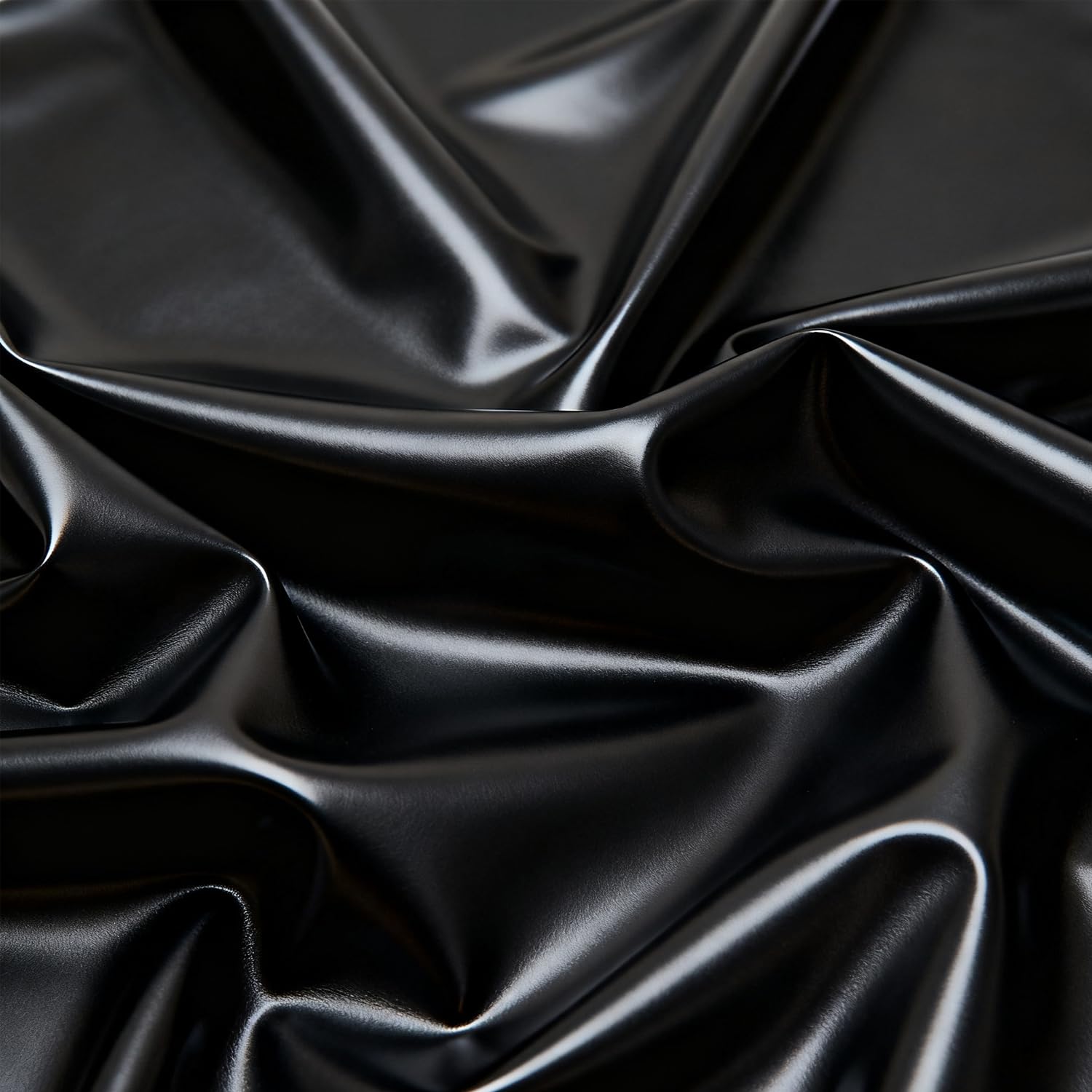 0.4mm Feuille de Caoutchouc Latex,Tissu Imperméable pour Latex DIY Cosplay Costumes 100cm Long,110cm Large (Noir)
