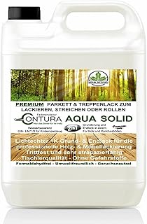 Contura 2-in-1 Parkettsiegel Grundierung und Parkettlack Treppenlack Holzlack Seidenmatt (5 Liter)