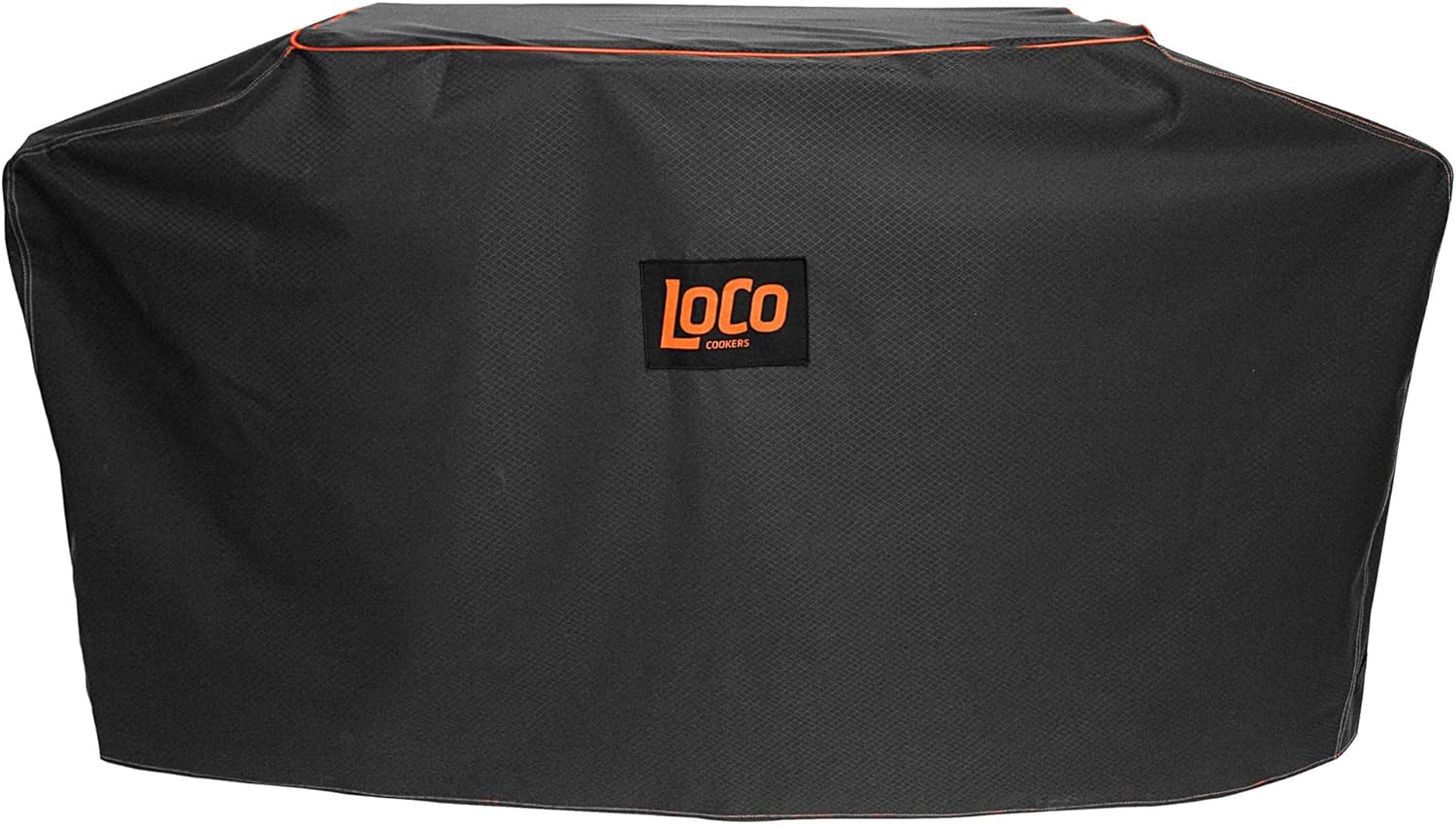Loco Cookers 36 Inch Universal Grill Cover with SmartTemp, Zippered Back, Ventilation Pockets, and Cart for Patio, Lawn, and Garden, Black, 20230502103