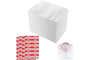 100 Pack Cushion Foam Wrap Pouches for Sensitive Item Protection