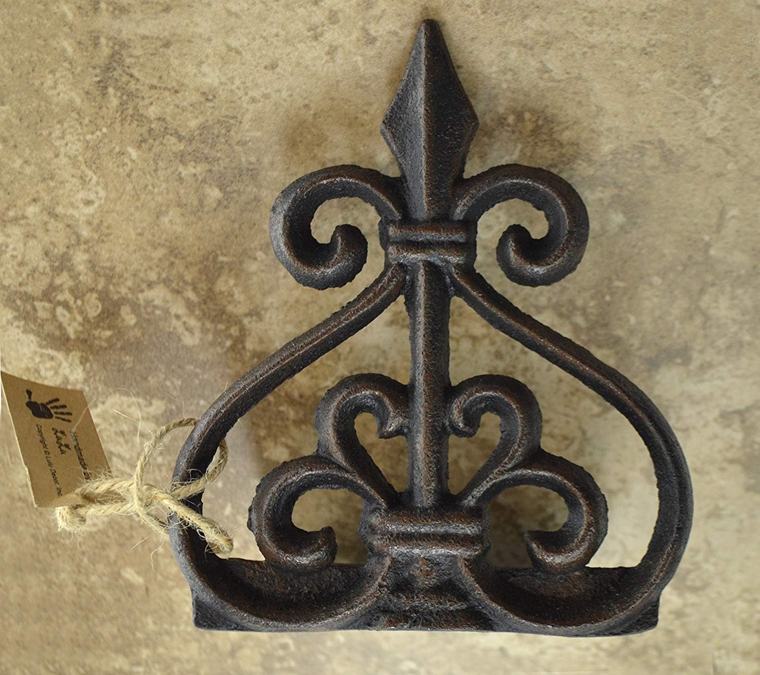 Exсluѕіvе Dіѕсоunt 50% Prісе Lulu Decor, Cast Iron Fleur De Lis Door Stop, Door Stopper (LB15BK1)