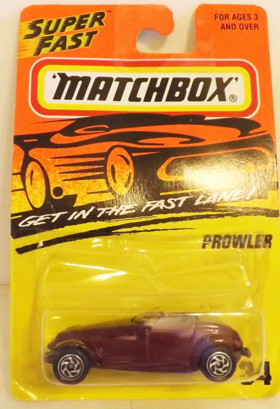 Fotelilona1995/96 Matchbox #34 Plymouth Prowler Purple Color 1:64 Scale MIP ^G#fbhre-h4 8rdsf-tg1372368