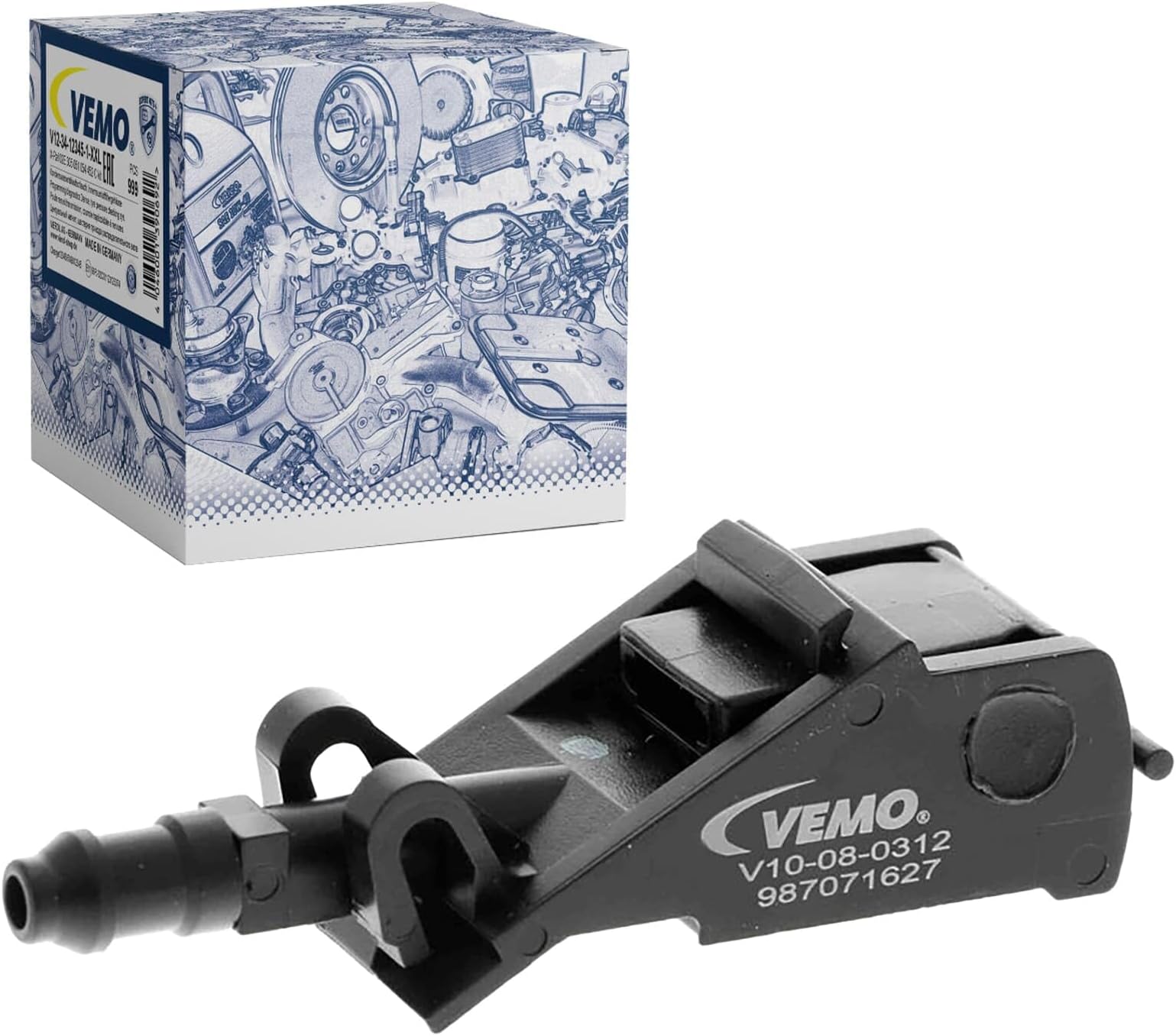 15D VEMO - V10-08-0312 - Washer Fluid Jet, window cleaning - Compatible with 6E0955985B