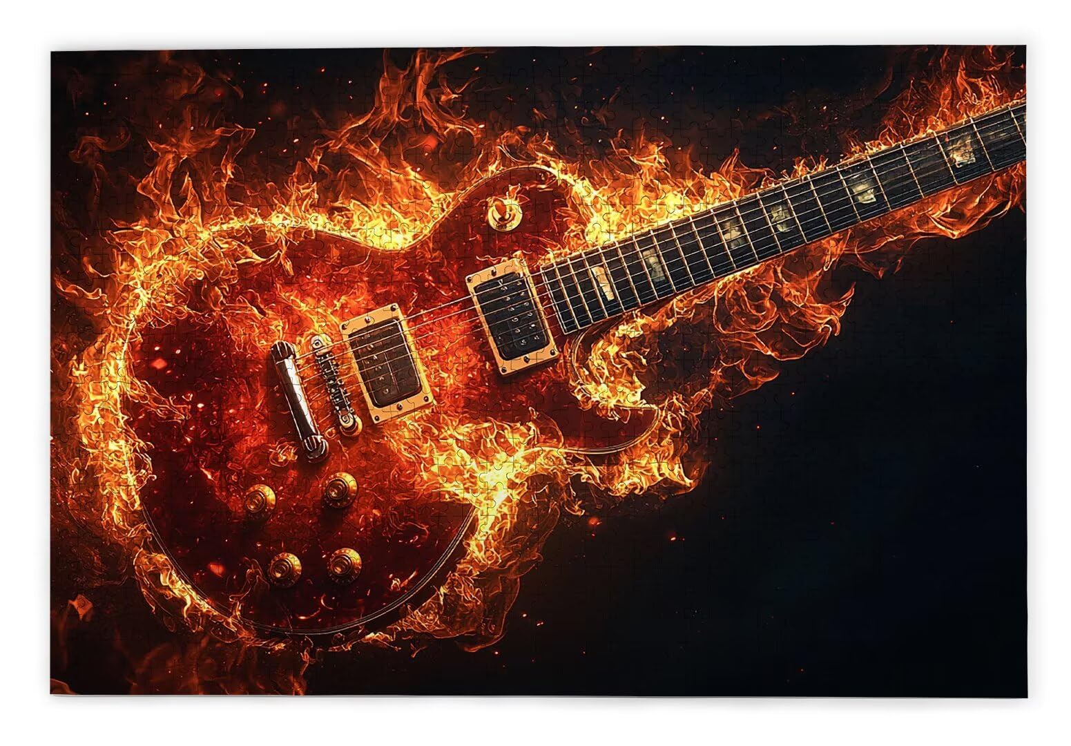 Puzzle 3000 Piezas, Puzzle Guitarra con Caja Regalo para Adultos, DIY 3000 Piezas Rompecabezas de Madera para Adultos, Rompecabezas Desafiante para Decoración del Hogar y Paredes, Regalo Mujer, F-33