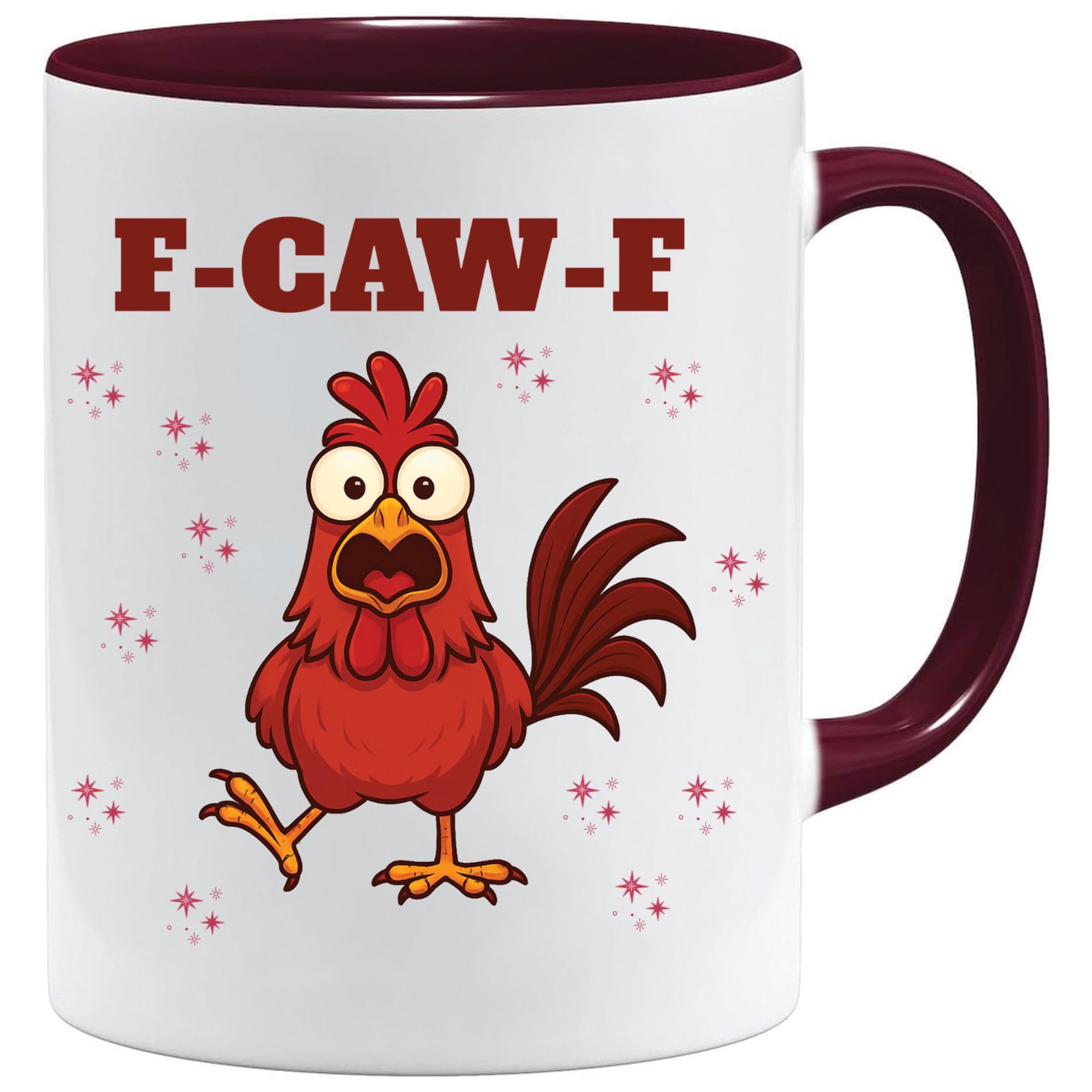 Jungle Mug | Funny Coffee Mug | F-Caw-F Rooster Design | Novelty Gifts for Friends | Rude Humour Cup for Office Leaving Present for Men Or Women | Mugs for Men | Mugs for Women