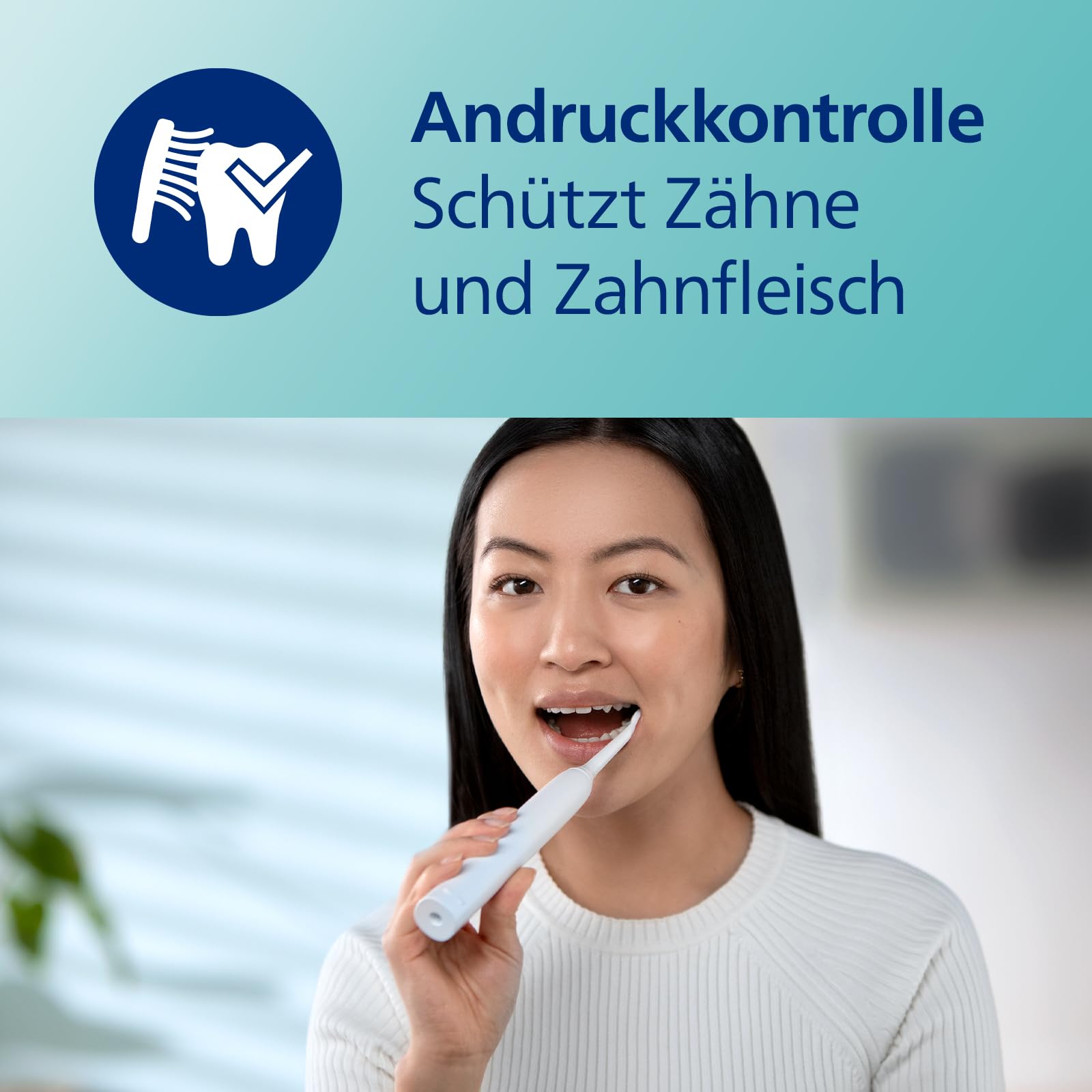 Philips Sonicare 3100 elektrische Zahnbürste, Schallzahnbürste, Zweierpack, Weiß + Philips Sonicare C1 ProResults, Original Ersatzbürstenköpfe, Weiß, 4er-Pack