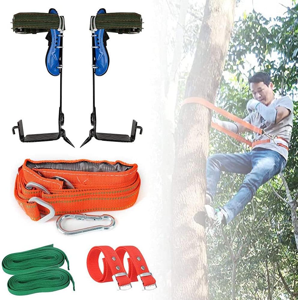 Tree Climbing Spikes for Tree Work Kit,Tree Climbing Gear Kit,Tree Climbing Spikes,Climbing Spikes,Tree Climbing Shoes for Hunting Observation Picking Fruit Coconut,1claw