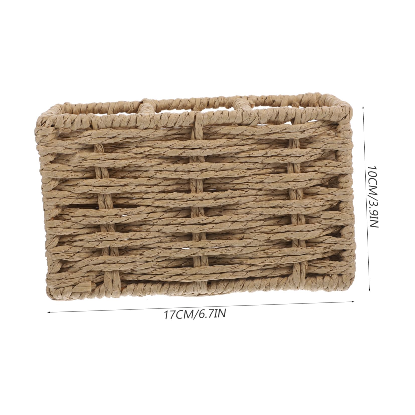 Cabilock Cesta de Almacenamiento divisoria cestas almacenaje Cesta almacenaje Soporte para Palillos Soporte para brochas de Maquillaje mostrada Cubiertos Porta Cuchara Tenedor
