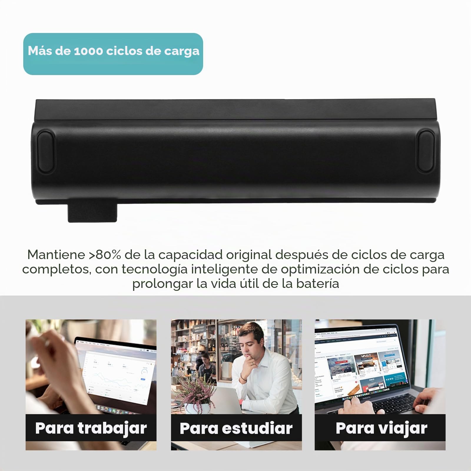 K KYUER 72Wh 61++ Batería para Lenovo ThinkPad T470 T480 T570 T580 Business Laptop A475 A485 TP25 P51S P52S 01AV492 01AV427 01AV428 01AV423 SB10K97584 SB10K97585 4X50M08811 4X50M08812 4X50M08810