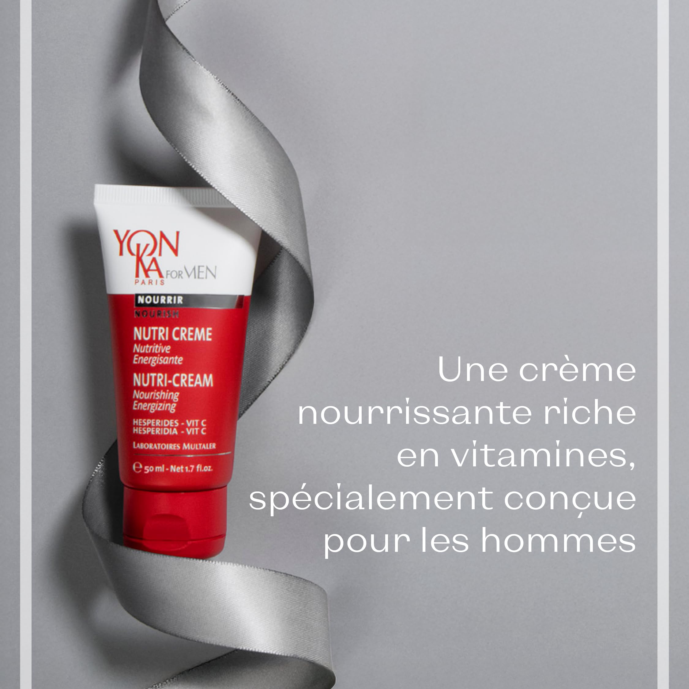 Yonka Crema nutri para hombres 40 ml – multivitaminas crema hidratante revitalizante para la cara – de absorción rápida y sin efecto graso – Fórmula natural con aceite de oliva y vitaminas
