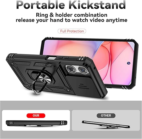 Miniatura 9 de Funda para Motorola Moto G Play 2026, Moto G 2026, Moto G 2025 con Protector de Pantalla de Vidrio Templado, Cubierta de Lente de Cámara Integrada y