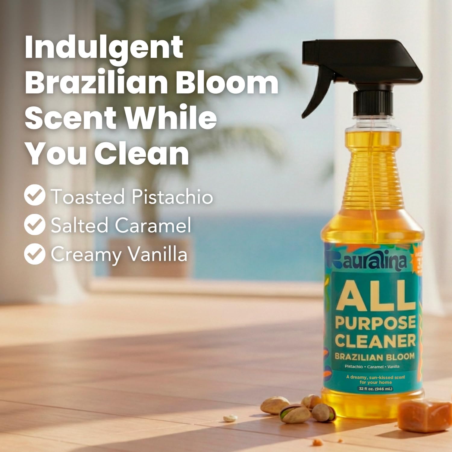 Brazilian Waves Multi Purpose Cleaner | Luxury Scented 32 oz Spray | Inspired by Mississippi Candle Company All All Purpose Cleaner