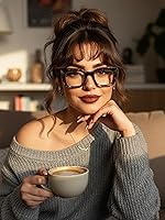 Vista 36 de VISOONE Cat Eye Blue Light Blocking Glasses TR90 Anti-glare Women Calida