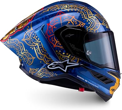 Alpinestars Limited Edition Supertech R10 Martinator Thai Helmet, Mens Motorcycle Racing, Multi-Layer Carbon Shell