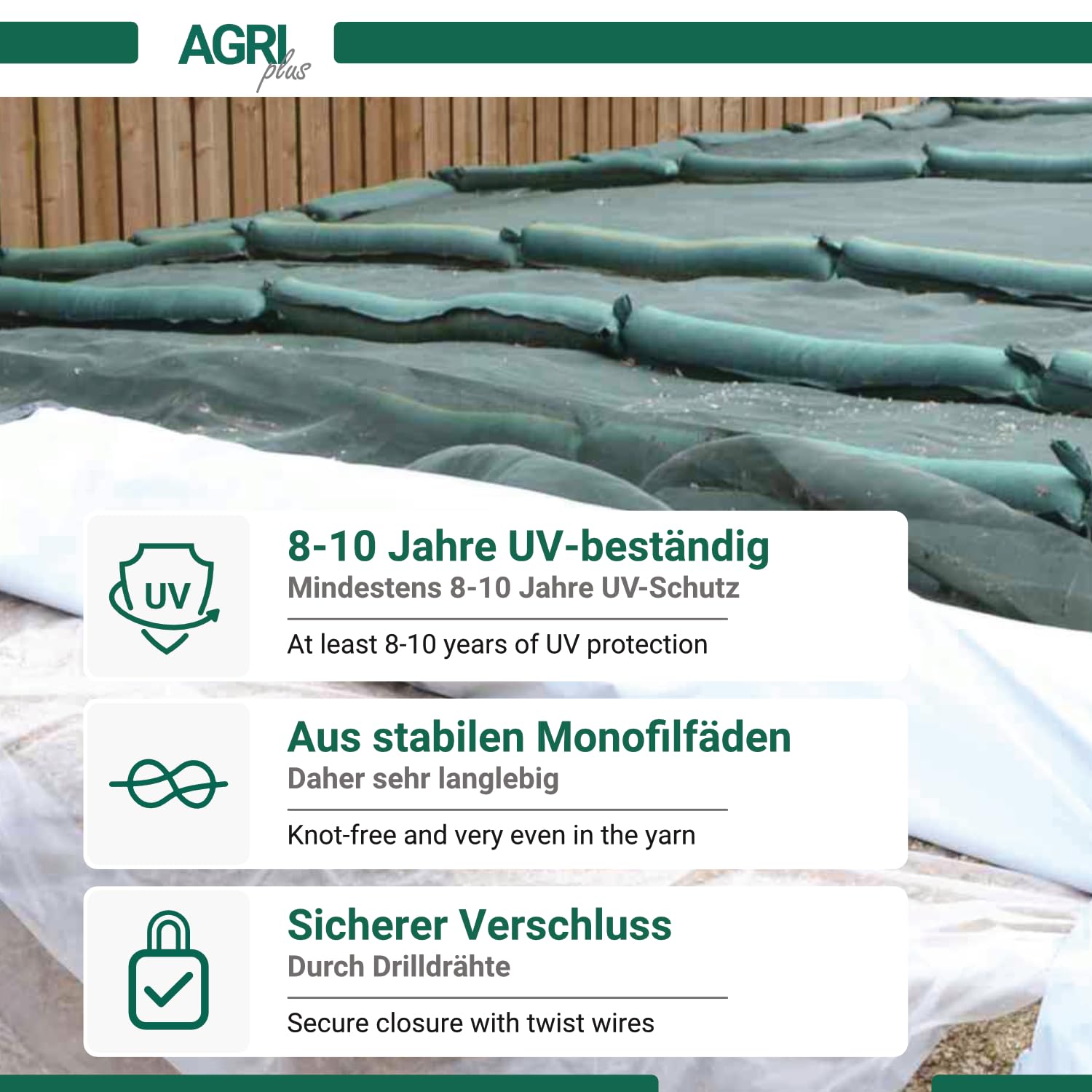 AGRI plus Lot de 50 sacs de sable pour silo avec poignée I Sacs de sable à remplir d'une capacité de 14 kg I 270 x 1000 x 1200 mm I Sacs d'inondation avec fermeture métallique I Sac de sable pour silo