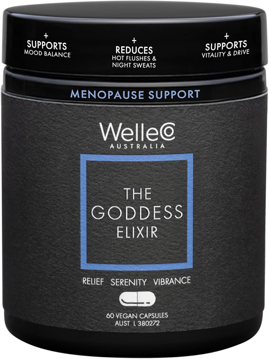 WelleCo The Goddess Elixir Menopause Supplement, Hormone Balance for
