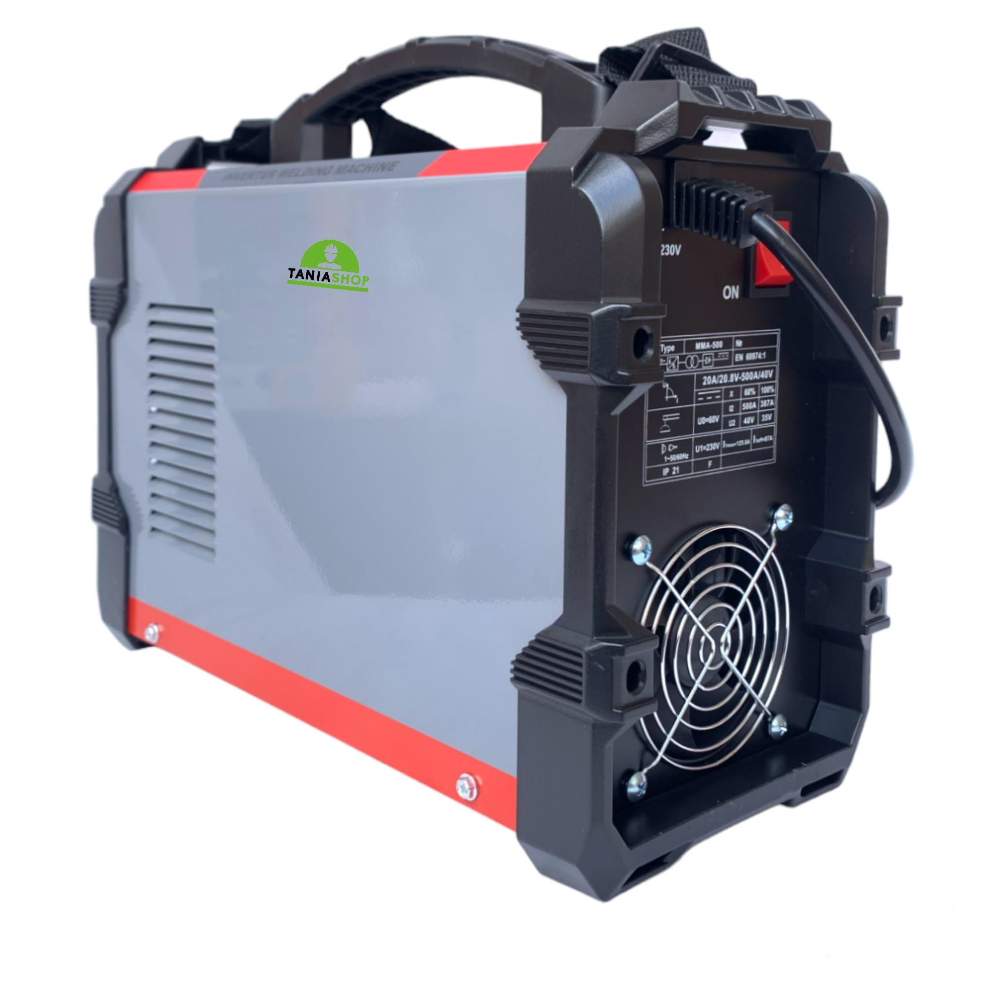 Saldatrice inverter ad Elettrodo 500 Ampere Con Ventilazione Saldatura ad Arco Display LCD Digitale Saldatrice Elettrica Portatile con Cavi e Maschera per Fabbro